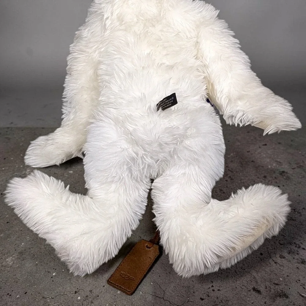Vtg Rare Boyds Bears Marshmellow Q Furryfoot 2001 White Plush Teddy Bear NWT 20